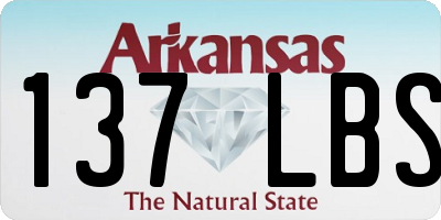 AR license plate 137LBS