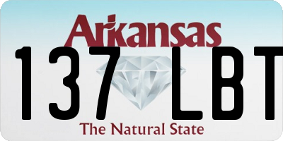 AR license plate 137LBT