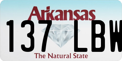 AR license plate 137LBW