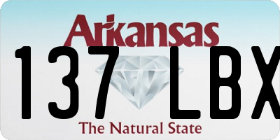 AR license plate 137LBX