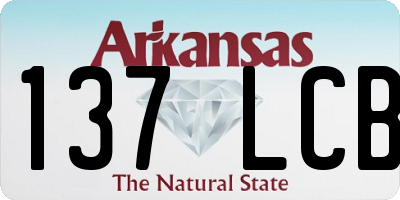 AR license plate 137LCB