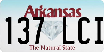 AR license plate 137LCI