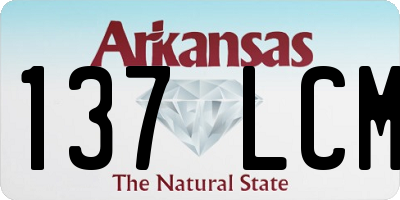 AR license plate 137LCM