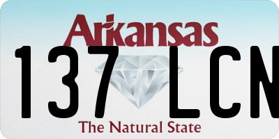 AR license plate 137LCN