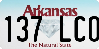 AR license plate 137LCO