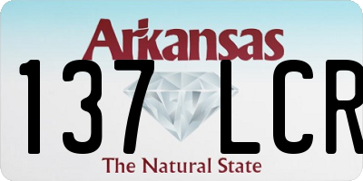AR license plate 137LCR