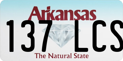 AR license plate 137LCS