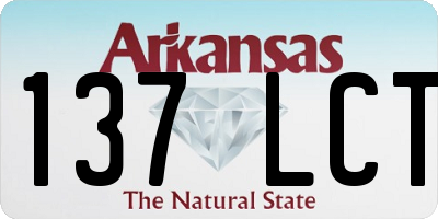 AR license plate 137LCT