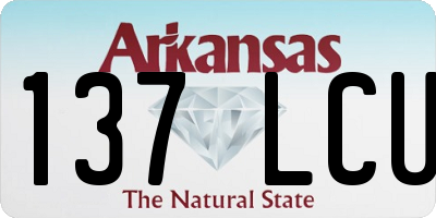 AR license plate 137LCU