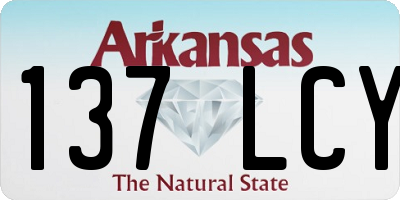 AR license plate 137LCY
