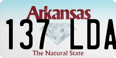AR license plate 137LDA