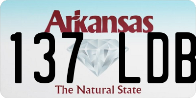 AR license plate 137LDB