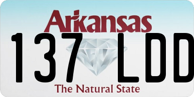 AR license plate 137LDD