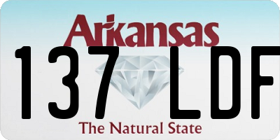 AR license plate 137LDF