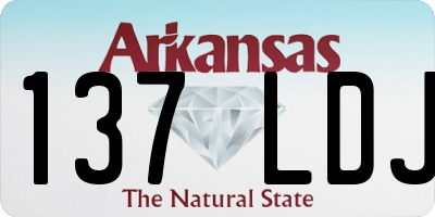 AR license plate 137LDJ