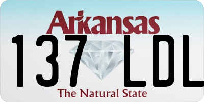 AR license plate 137LDL