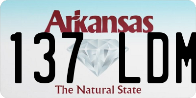 AR license plate 137LDM