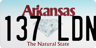 AR license plate 137LDN