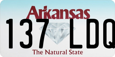 AR license plate 137LDQ