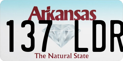 AR license plate 137LDR