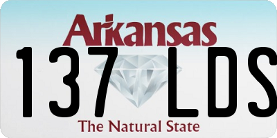 AR license plate 137LDS