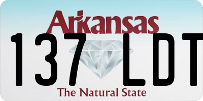 AR license plate 137LDT