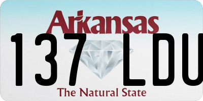 AR license plate 137LDU