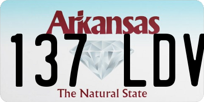 AR license plate 137LDV