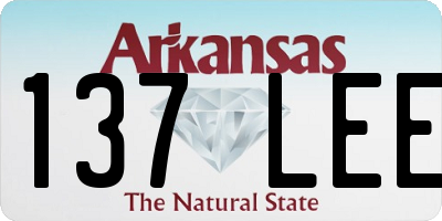 AR license plate 137LEE
