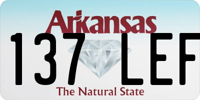 AR license plate 137LEF