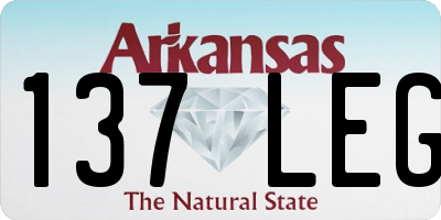 AR license plate 137LEG