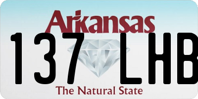 AR license plate 137LHB