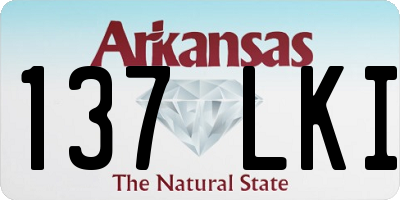 AR license plate 137LKI