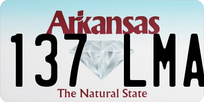 AR license plate 137LMA