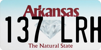 AR license plate 137LRH