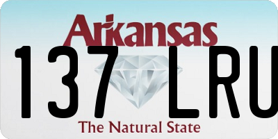 AR license plate 137LRU