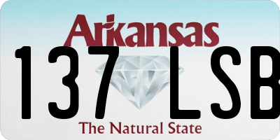 AR license plate 137LSB