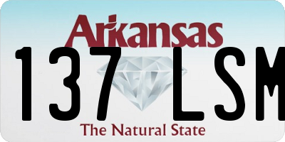 AR license plate 137LSM