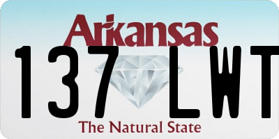 AR license plate 137LWT