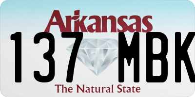 AR license plate 137MBK