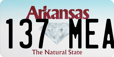 AR license plate 137MEA