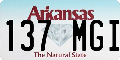 AR license plate 137MGI