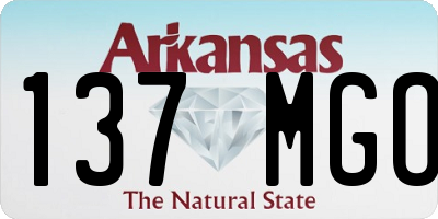 AR license plate 137MGO