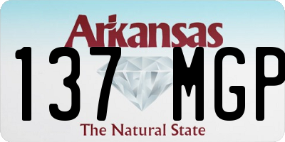 AR license plate 137MGP