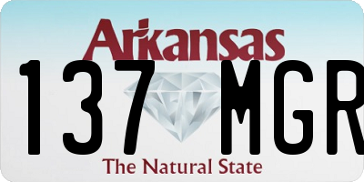 AR license plate 137MGR