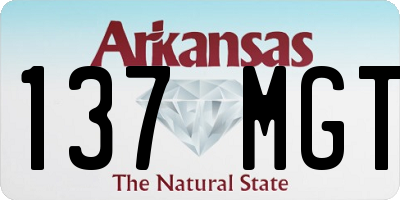 AR license plate 137MGT