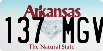 AR license plate 137MGV