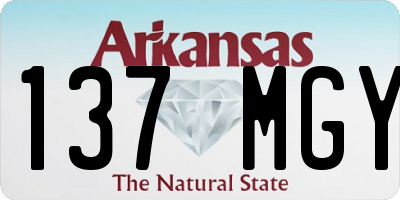 AR license plate 137MGY