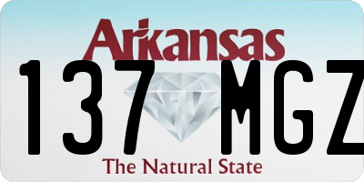 AR license plate 137MGZ