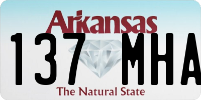 AR license plate 137MHA